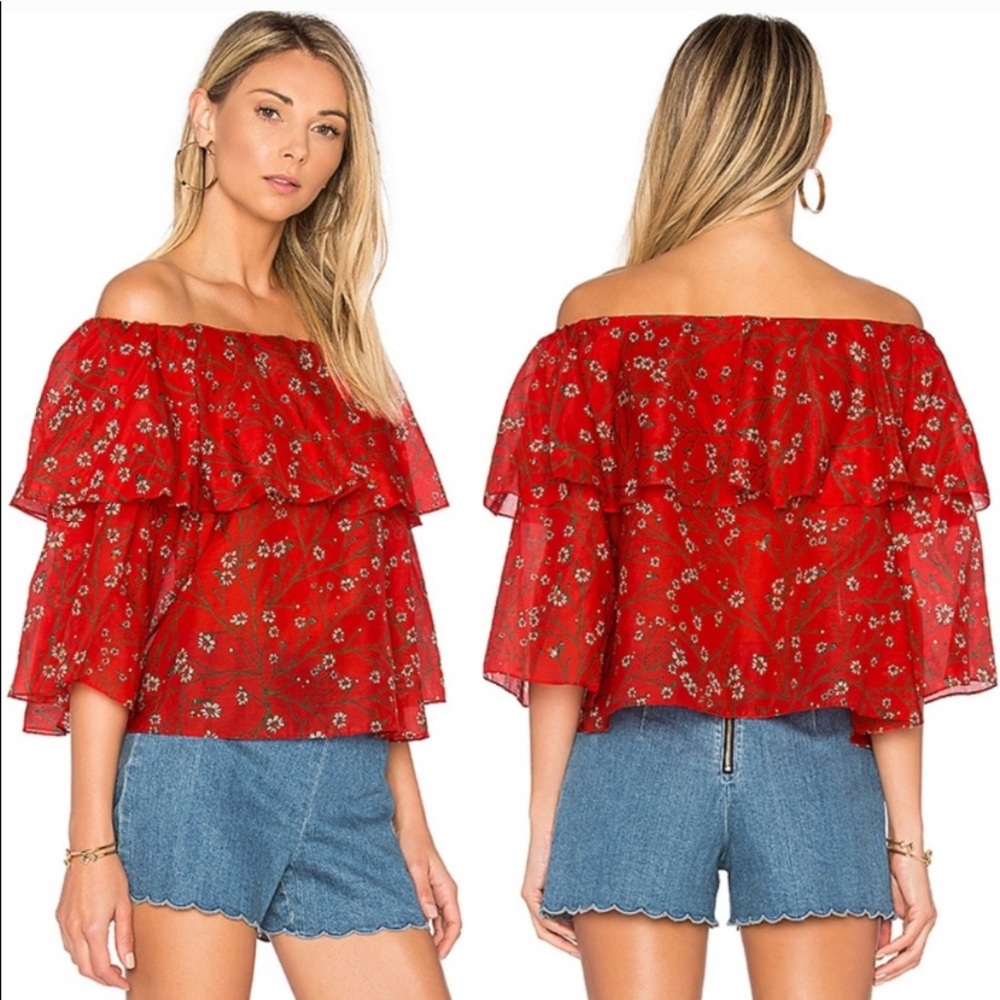 Alice + Olivia off the shoulder top - size small